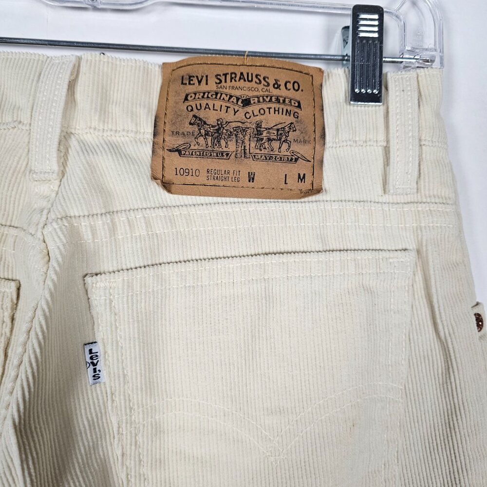 Vintage 90s Levis 910 Corduroy Straight Leg Womens Size 9 Med Jeans - Picture 5 of 11